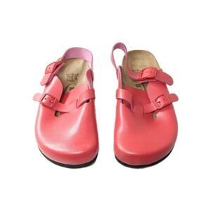 Grubin Professional Clogs KUBA Women's Shoes Size 39 EU| US 8 Red Leather
